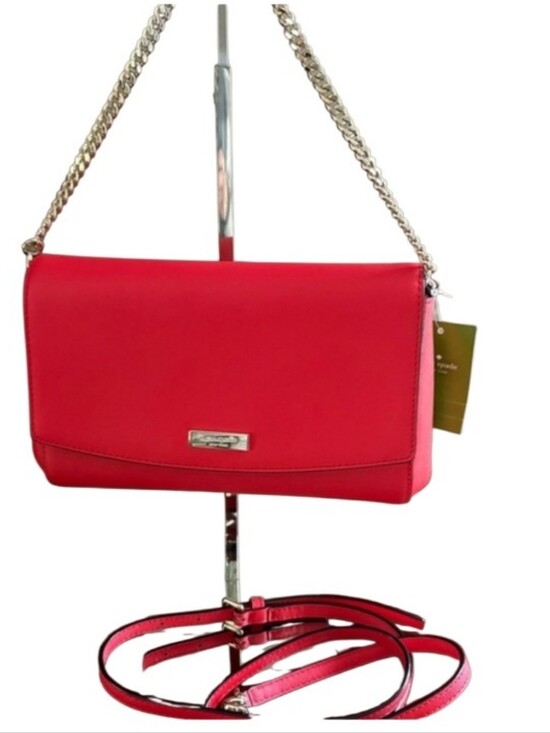 kate spade Handbags - Kate Spade NWT Laurel Way Red Crossbody Bag with Gold Chain No Callouts Ret.$229